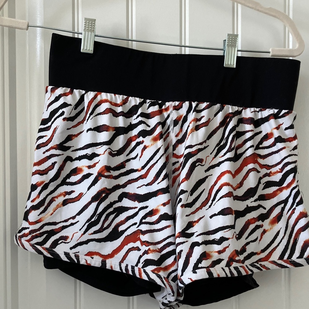 Fabletics Olesia Tiger Animal Print Athletic Shorts